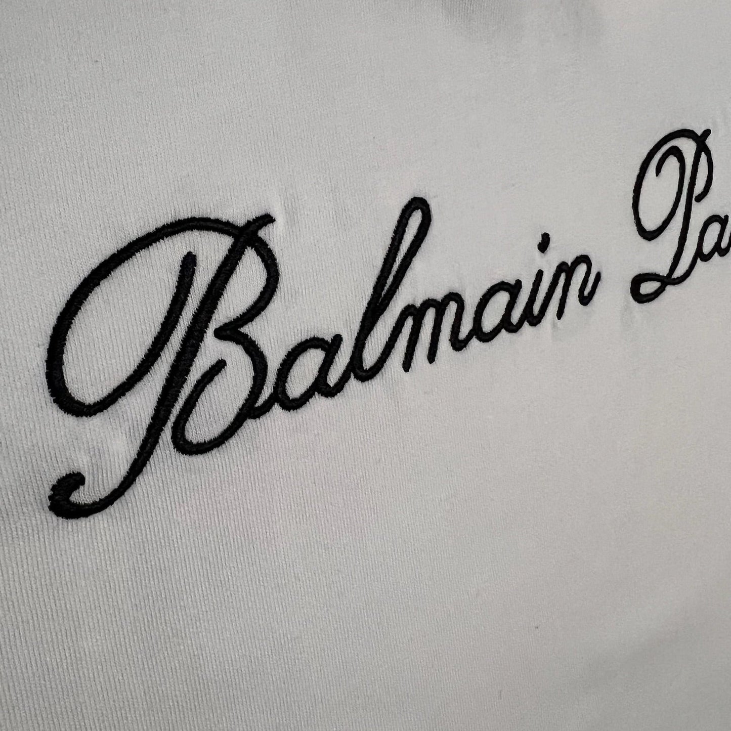 Balmain Geborduurd T-shirt Wit