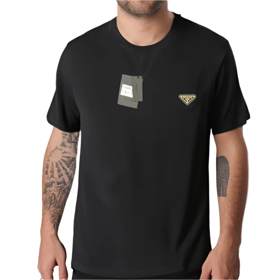 PRADA Embleem T-shirt Zwart