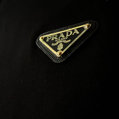 PRADA Embleem T-shirt Zwart