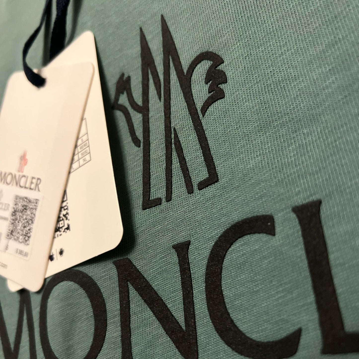 MONCLER Rubberen Print en logo T-shirt