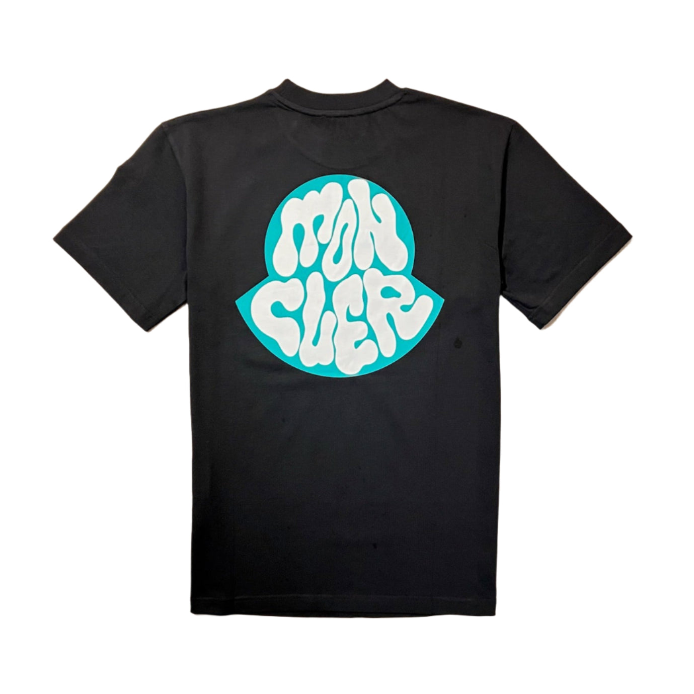 MONCLER Back print T-shirt Zwart
