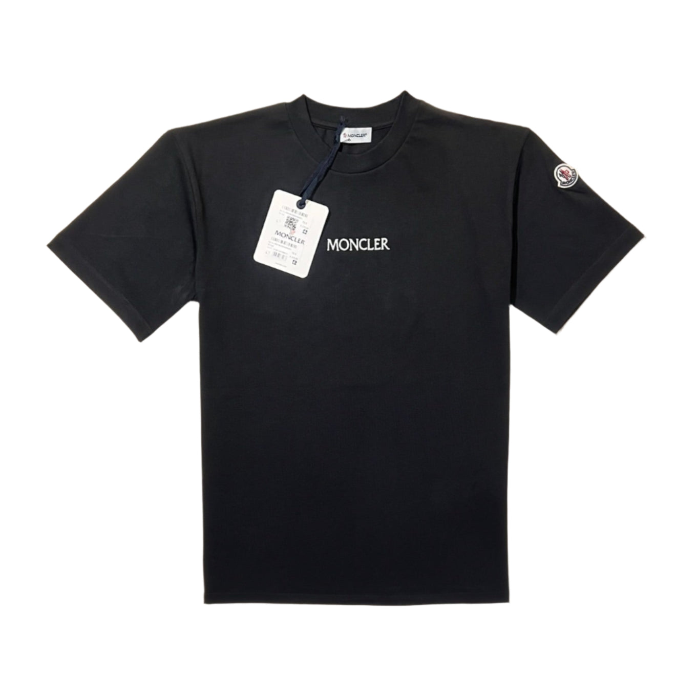 MONCLER Back print T-shirt Zwart