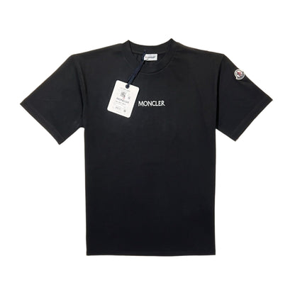 MONCLER Back print T-shirt Zwart