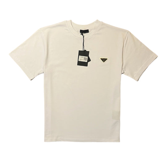 PRADA Embleem T-shirt Wit