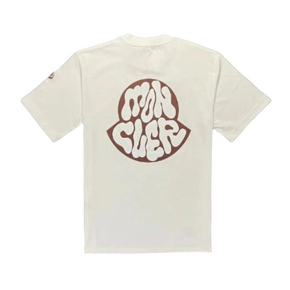 MONCLER Back Print T-Shirt Wit