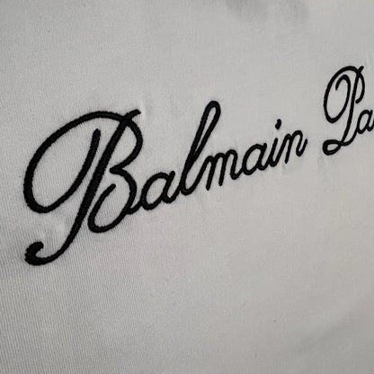 Balmain Geborduurd T-shirt Wit