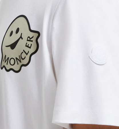 Moncler Cartoon logo t-shirt wit