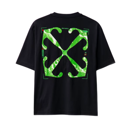 OFF WHITE Moon Cam T-shirt Zwart