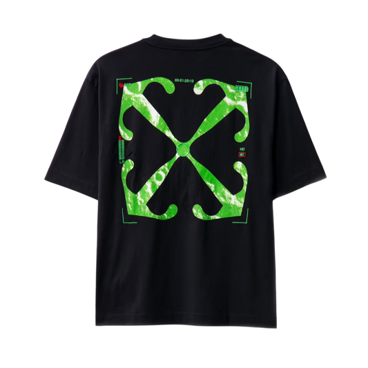 OFF WHITE Moon Cam T-shirt Zwart