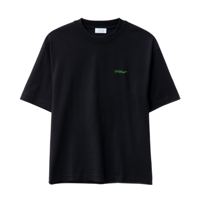 OFF WHITE Moon Cam T-shirt Zwart