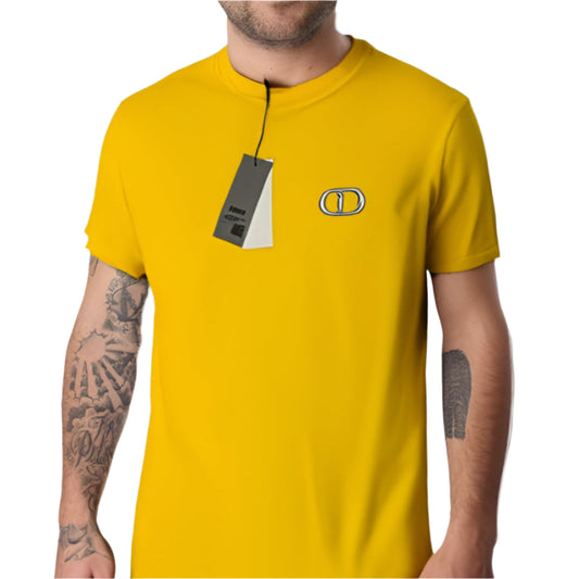 DIOR CD Icon Relaxed Fit T-Shirt Geel